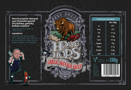 Hen & Hops Garlic Buffalo Sauce