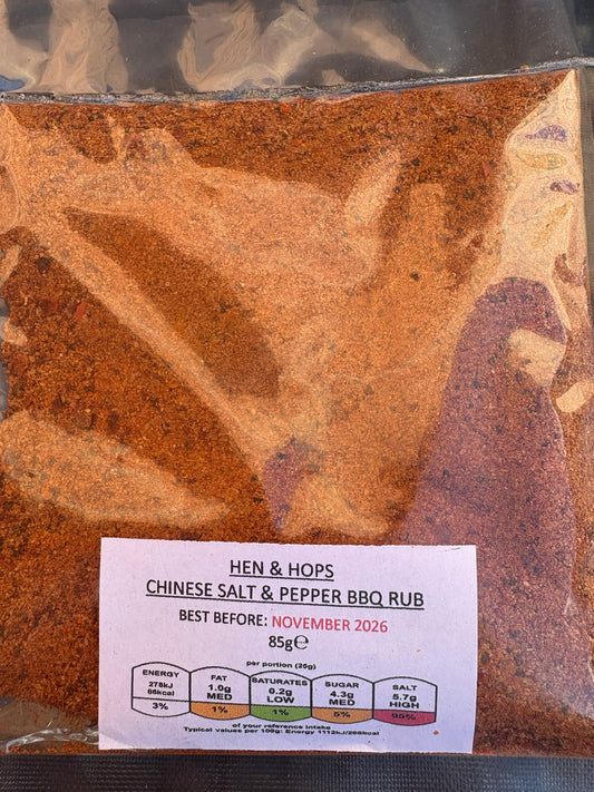 Hen & Hops Kung Pao Kicks (Chinese Salt n Pepper Seasoning)