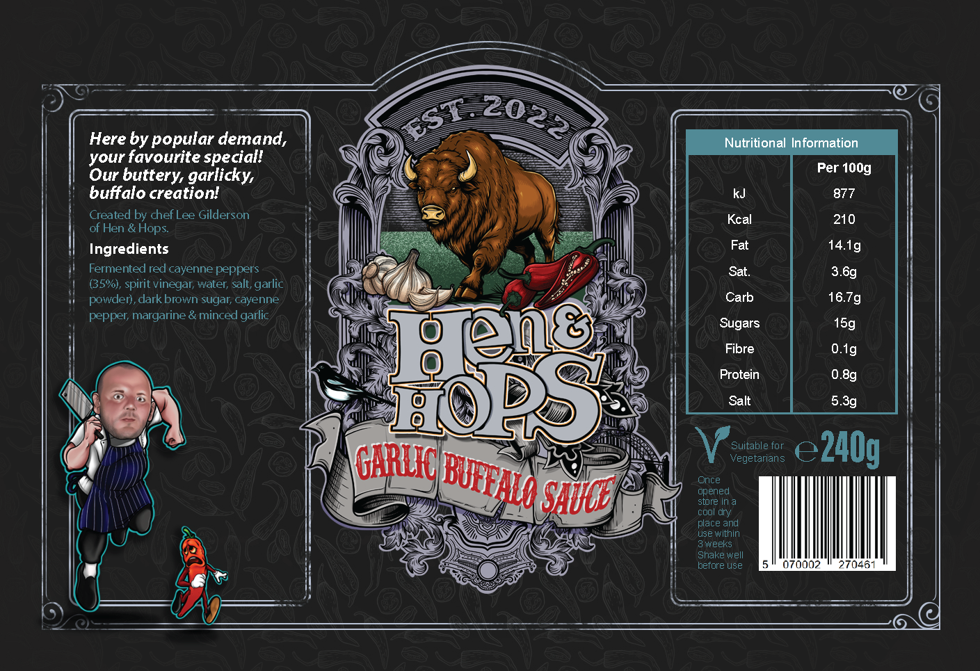 Hen & Hops Garlic Buffalo Sauce